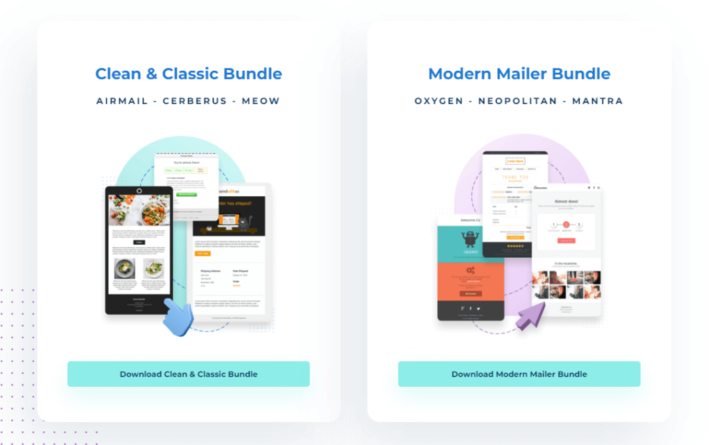 dyspatch two free email templates bundles