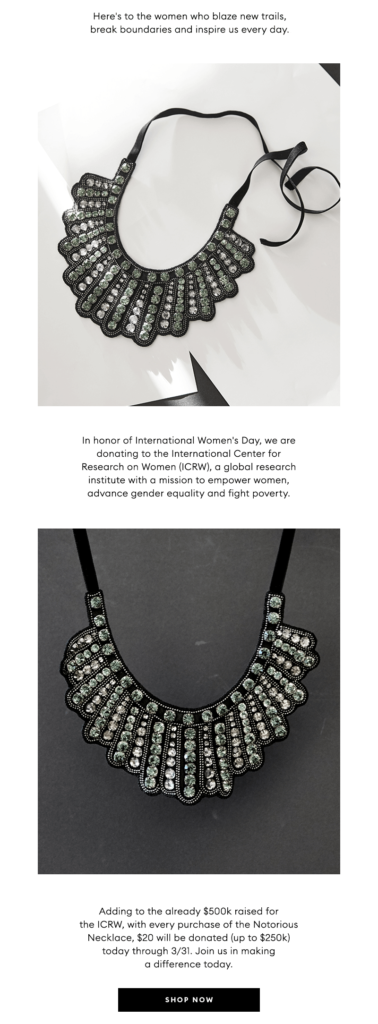 Rbg dissent necklace sales banana republic