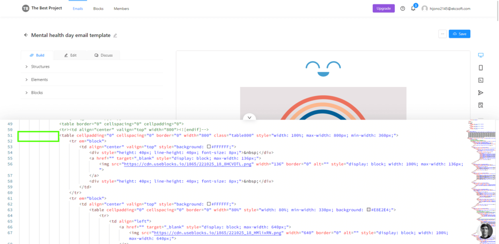 Blocks Account Settings Blocks