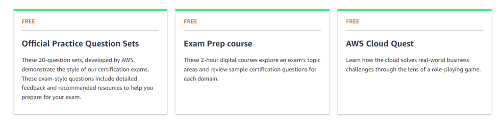 Free preparation resources for getting AWS certified